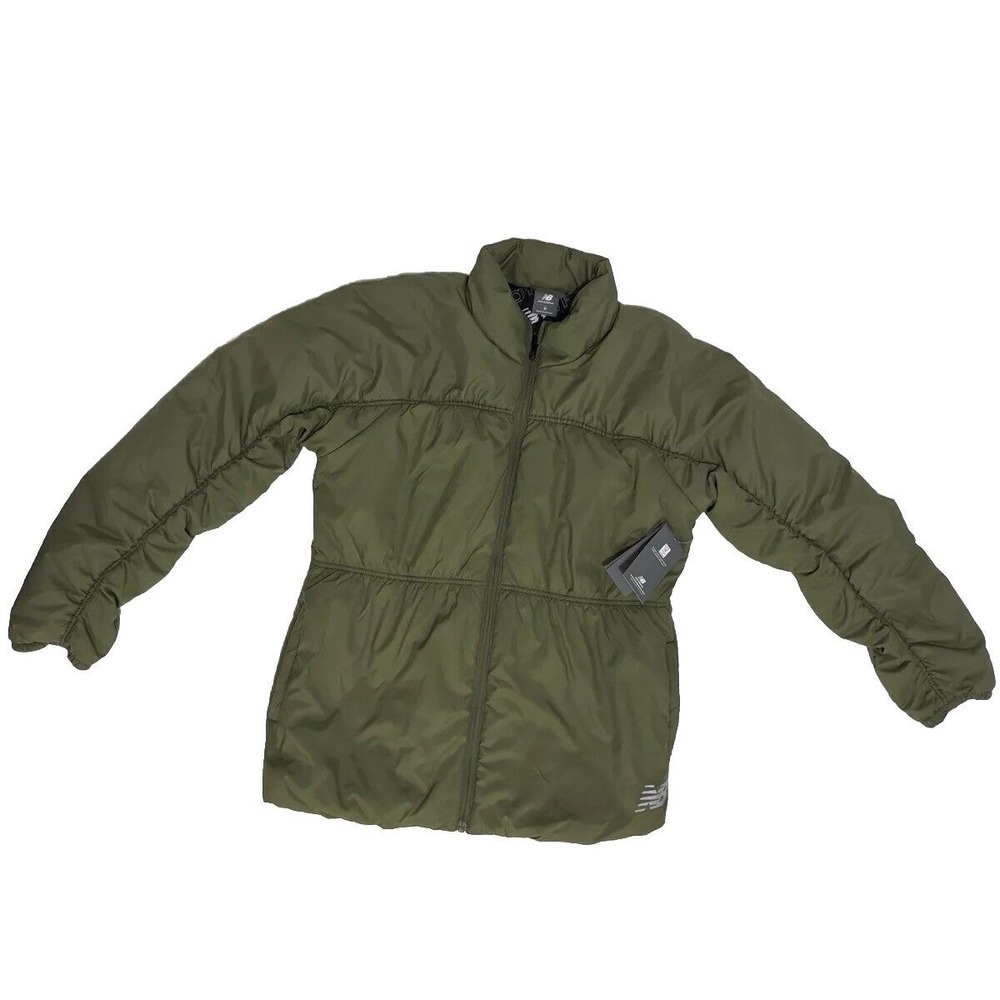 NWT New Balance Women's Green Puffer Tech‎ Jacket Size M